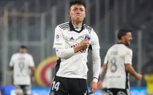 Cristián Zavala cuando anotó su primer gol con Colo Colo
