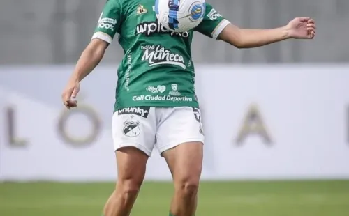 Pino fue titular en Deportivo Cali y gozó la victoria sobre Corinthians. (Conmebol)