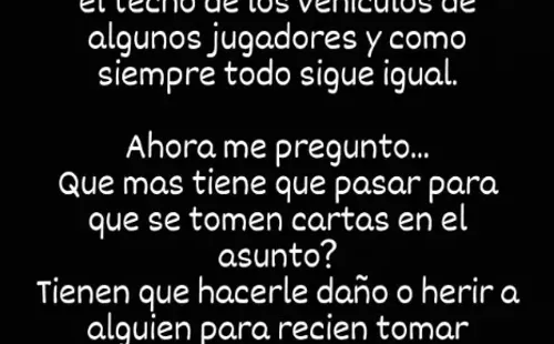 El reclamo que el Nacho González hizo a través de sus redes sociales. (Captura).