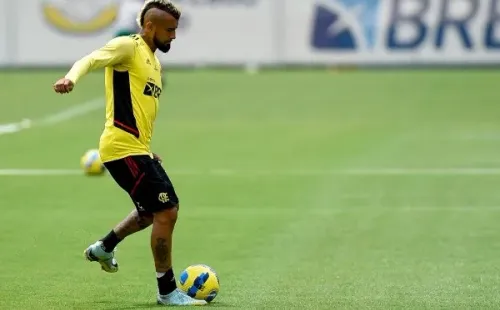 Vidal se prepara para el partido más importante desde que llegó a Brasil (Foto: Flamengo)