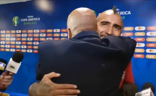 Jaime Dinas y Arturo Vidal