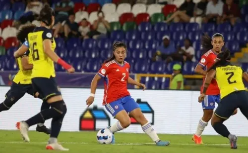 Navarrete fue parte de la nómina de la Roja Femenina en Copa América. (Comunicaciones ANFP)