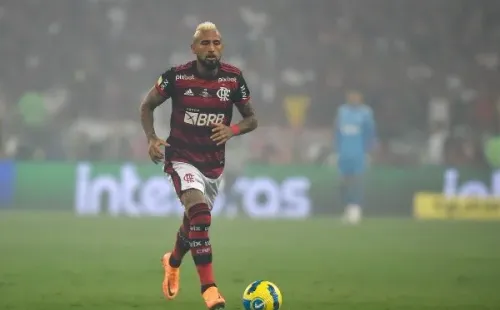 Arturo Vidal está haciendo lo posible para llegar a la final de la Copa Libertadores. Foto: Comunicaciones Flamengo