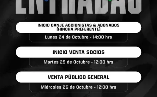 Así será la venta de entradas de Colo Colo ante O’Higgins.
