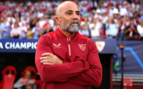 Sampaoli en el duelo del Sevilla ante Copenhague en Champions League. (Foto: Agencia UNO)