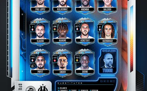 Formación del Marsella contra Estrasburgo: Alexis a la banca.