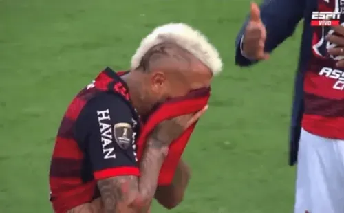 La emoción de Vidal tras obtener la Copa Libertadores.