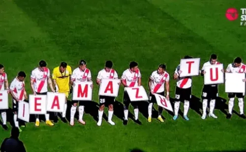 El “mensaje” de los jugadores de Curicó en apoyo a Matías Cahais. | Foto: TNT Sports
