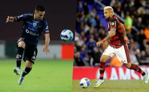 Matías Fernández, Arturo Vidal y Erick Pulgar se enfrentarán en la Recopa Sudamericana 2023. | Foto: Getty