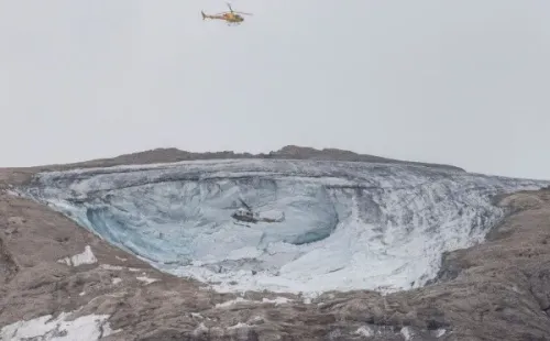 Deshielo glaciar Marmolada, Las Dolomitas. Italia (Getty images)