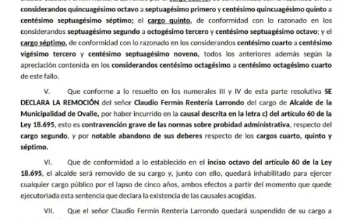 Sentencia Tribunal Electoral Regional (TER) Coquimbo