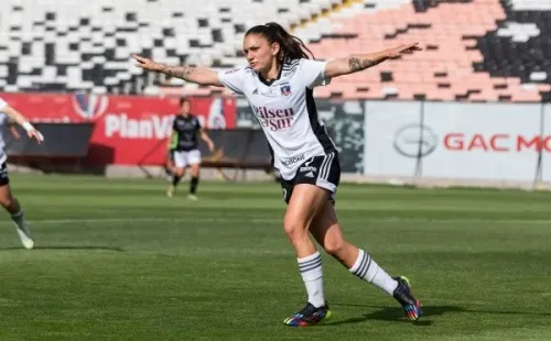 Isidora Olave puso el 1-1 definitivo para las albas. (Colo Colo)