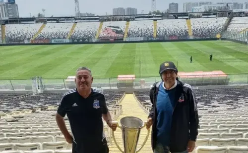 Lizardo Garrido en el Estadio Monumental
