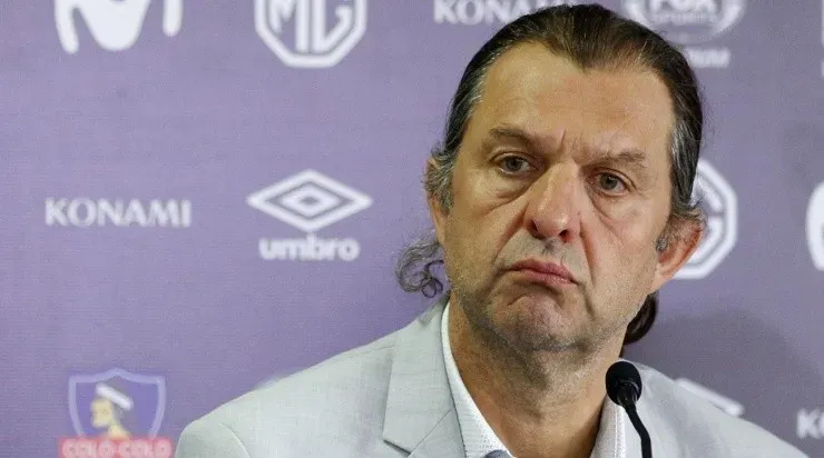 25 de febrero 2020/ SANTIAGOEl directorio de Colo Colo comunico la salida oficial de Mario Salas de la banca, decisión tomada durante la mañana en el Estadio Monumental. En la imagen desde la izquierda, Harold Mayne-Nicholls, Anibal Mosa. FOTO: AILEN DÍAZ/AGENCIAUNO
