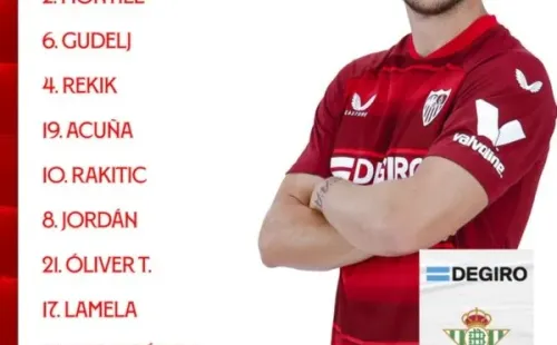 Formación del Sevilla.