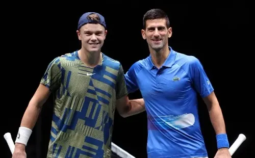Rune y Djokovic animaron una grandísima final en el Masters 1000 de París. | Foto: Getty