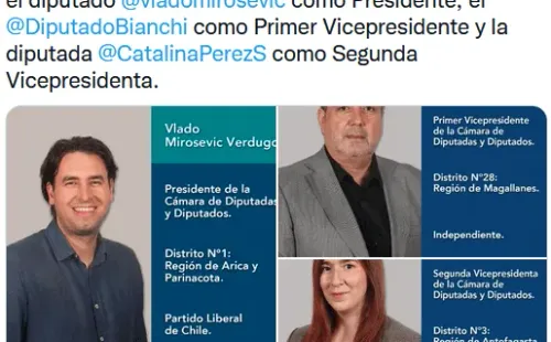 Twitter: Diputadas y Diputados Chile