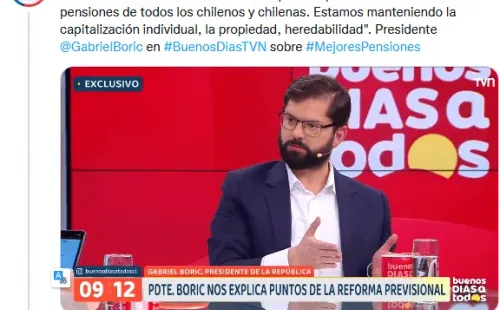 Twitter: Presidencia de Chile