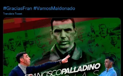La despedida de Deportivo Maldonado para Francisco Palladino, el nuevo DT de Santiago Wanderers.