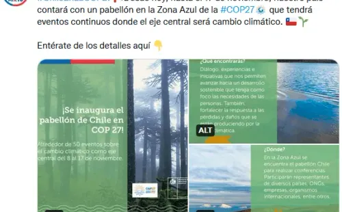 Twitter: Cancillería Chile