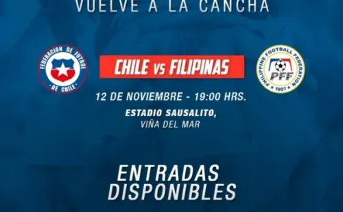 Las entradas de la selección chilena femenina vs Filipinas en Viña del Mar ya están disponibles. (La Roja)