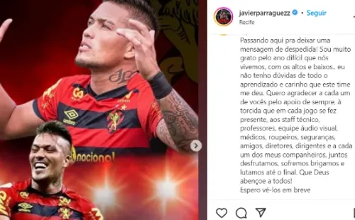 Despedida de Javier Parraguez al Sport Recife