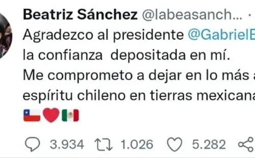 Twitter: Beatriz Sánchez