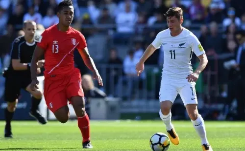 Marco Rojas en acción por Nueva Zelanda en el juego ante Perú por la repesca al Mundial de Rusia 2018. (Getty Images).