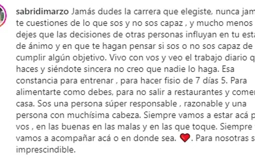 El mensaje de la esposa de Ángel Correa