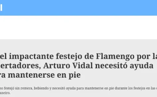 Prensa internacional reacciona al festejo de Arturo Vidal