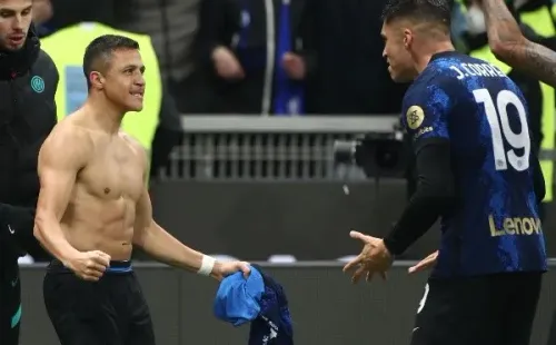 Alexis Sánchez y Joaquín Correa pueden volver a compartir en delantera, ahora con el Marsella. Foto: Getty Images