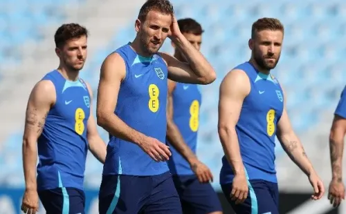 Inglaterra no lo pasa nada de bien con el calor de Qatar. Foto: Comunicaciones Inglaterra.