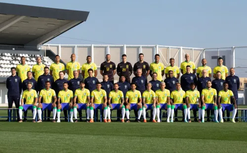 La postal oficial de Brasil en Qatar 2022. Foto: Lucas Figueiredo/CBF