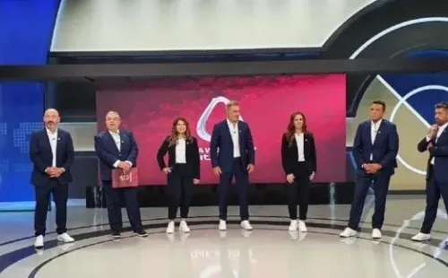 Otra foto del equipo mundialista de Chilevisión.