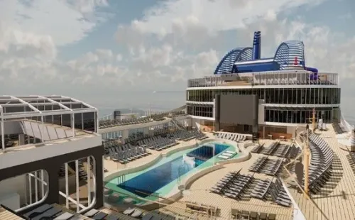 Parte de las instalaciones que ofrece el MSC World Europa, el crucero donde se alojarán las parejas de muchos seleccionados de Inglaterra.