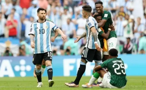 Messi en Argentina vs Arabia Saudita