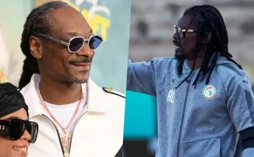 Así como igualitos igualitos, no. Pero de que hay un parecido, sí. Snoop Dogg y Aliou Cissé. | Foto: Getty