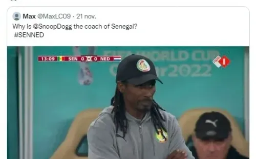 La reacción de Snoop Dogg a su parecido con el técnico de Senegal.
