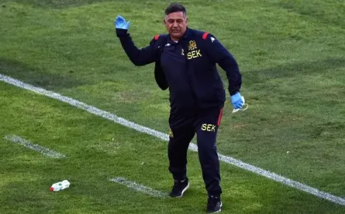 Fuentes dirigiendo a Unión en la etapa de pandemia (Agencia Uno)