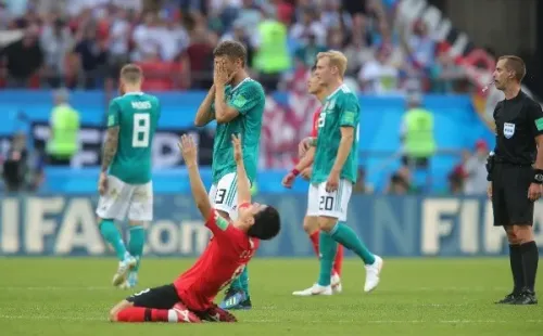 Corea del Sur celebró ante Alemania en Rusia 2018 (Getty)