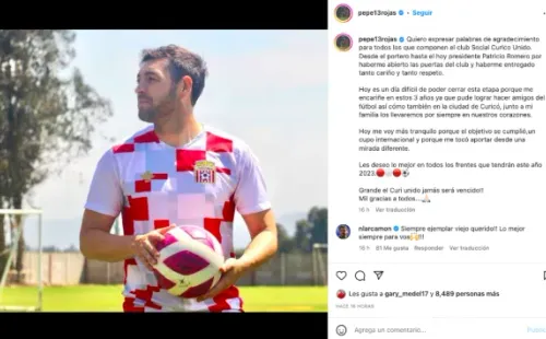 José Rojas se despide de Curicó Unido.