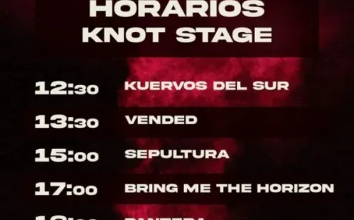 ¿Cuáles son los horarios del KnotFest 2022? (Foto: Instagram)