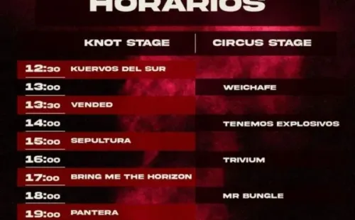 ¿Cuáles son los horarios del KnotFest 2022? (Foto: Instagram)