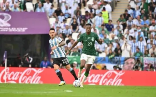 Arabia Saudita sorprende a la Albiceleste en el Mundial. Foto @Argentina.