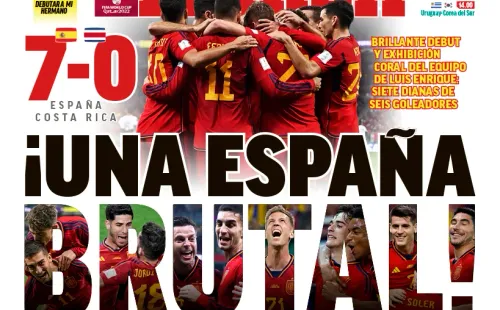 Las portadas española vueltas locas con el 7-0 contra Costa Rica.