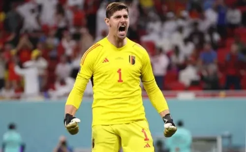 Courtois festeja un ajustado triunfo de Bélgica ante Canadá. | Foto: Getty
