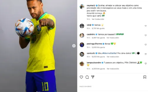 Neymar en Instagram.