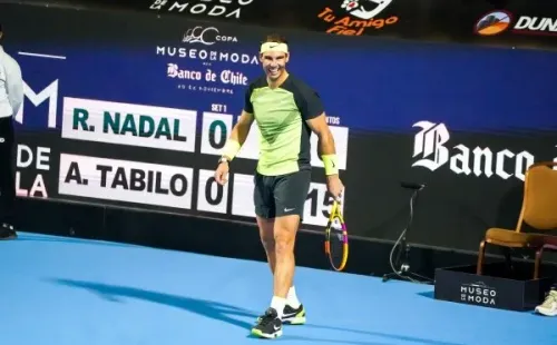 Rafa Nadal disfrutó y los chilenos lo hicieron reír varias veces con sus gritos. | Foto: Guille Salzar / RedGol