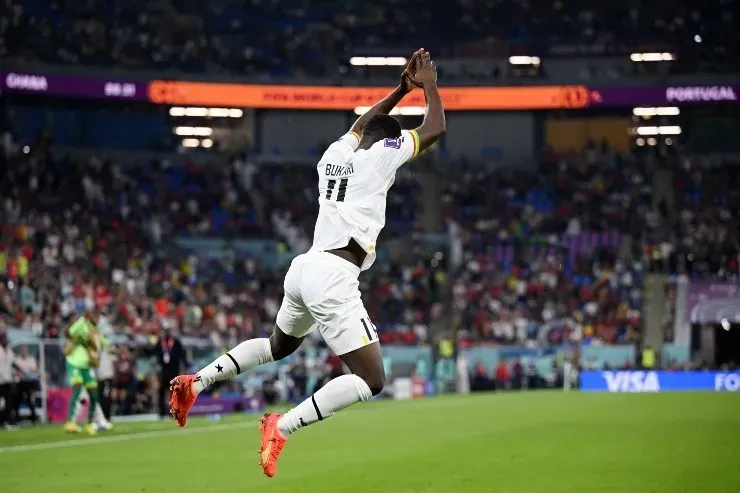 Bukari celebra como Cristiano Ronaldo