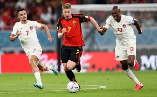 Hutchinson dijo presente en el debut de Canadá en Qatar 2022, con una derrota ante Bélgica por 1-0. | Foto: Getty